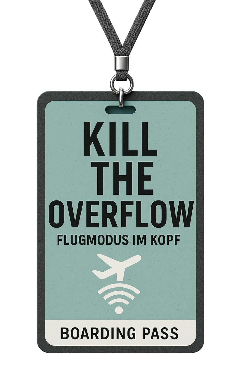 Boardingpass Flugmodus im Kopf